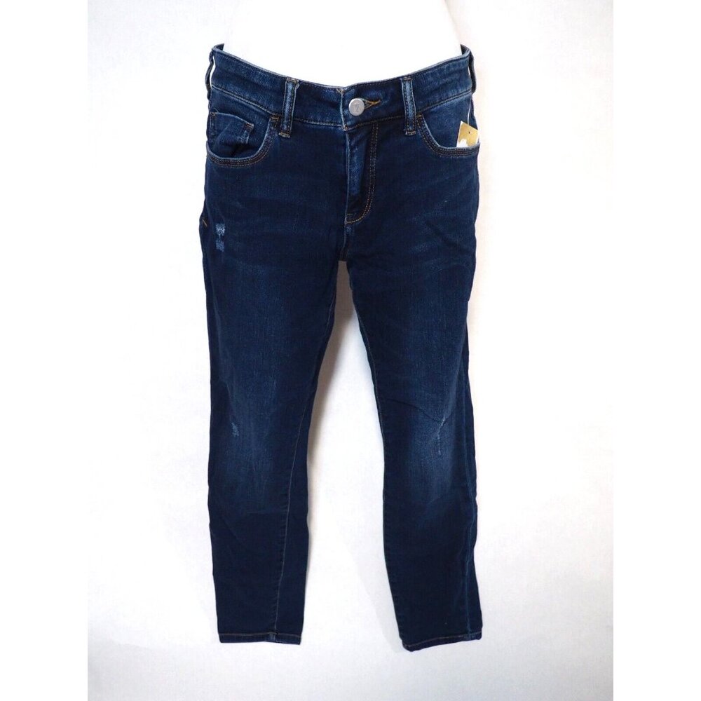 Pilcro and the Letterpress Dark Wash Fit Stet Skinny Ankle Blue Jeans, Size 29